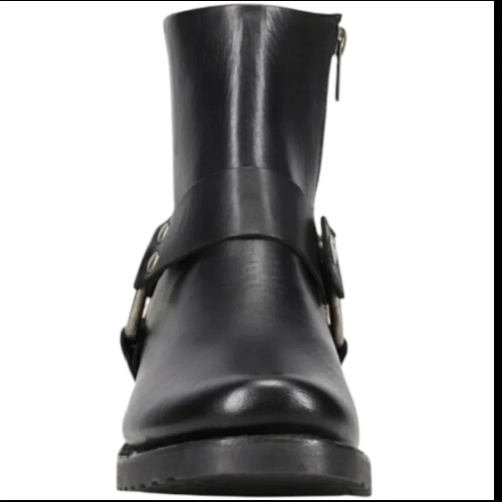 Frye Women’s Veronica Flex Harness Boots – Black Leather – Size 8.5 - Picture 6 of 15